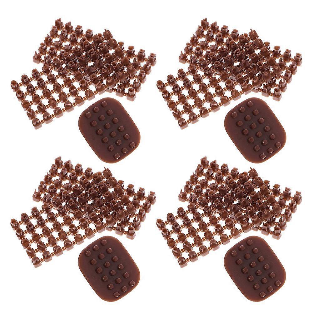 16 Sets Of Rectangular Clay Letter Stamps For Cake Decorating And Family Activities Coffee Color Plastic Stamping Tools For DIY Projects