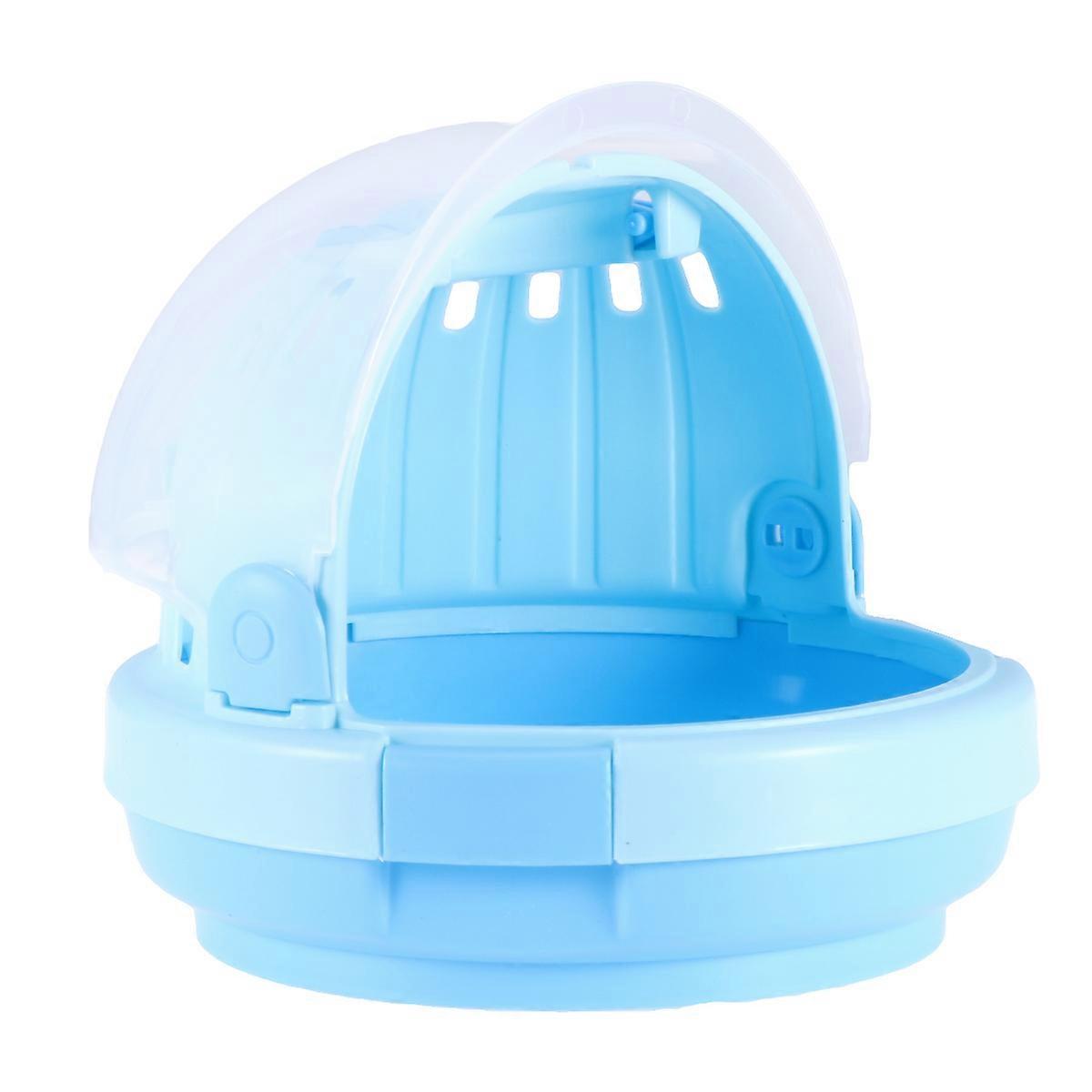 Pet Carrier Case Transparent Cage for Small Animals with Bottle 3Pcs