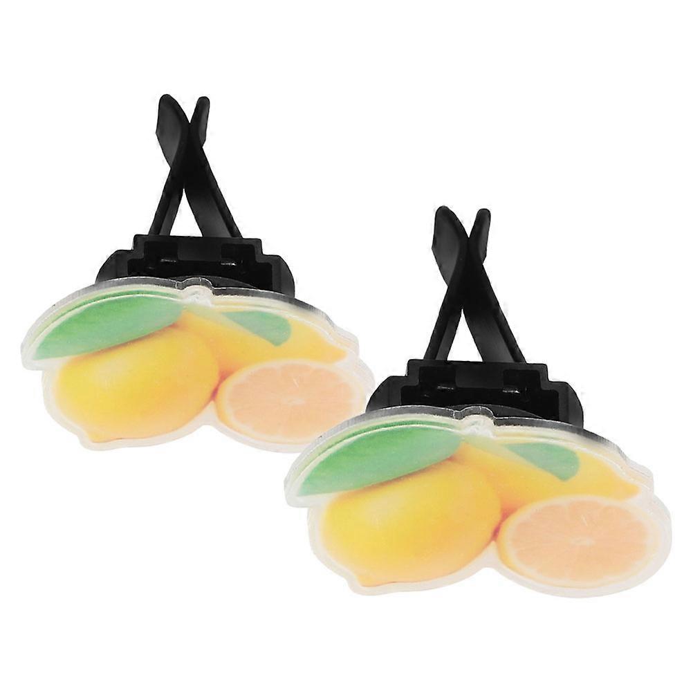 Car Air Freshener Clips Lemon Scent for 8Sets Car Vent Aromatherapy