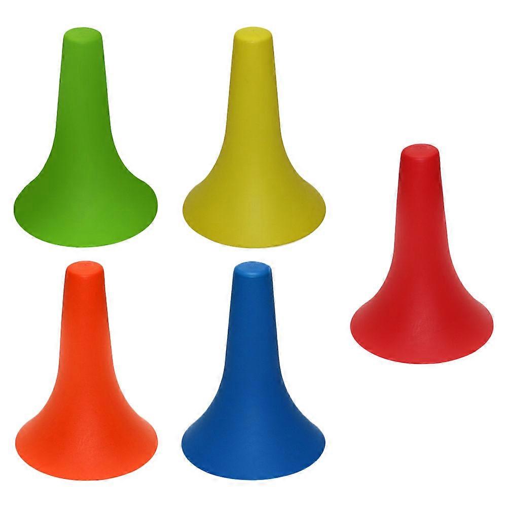 Football Training Tools Marker Horns Shaped Barrels for 5Pcs Assorted Color