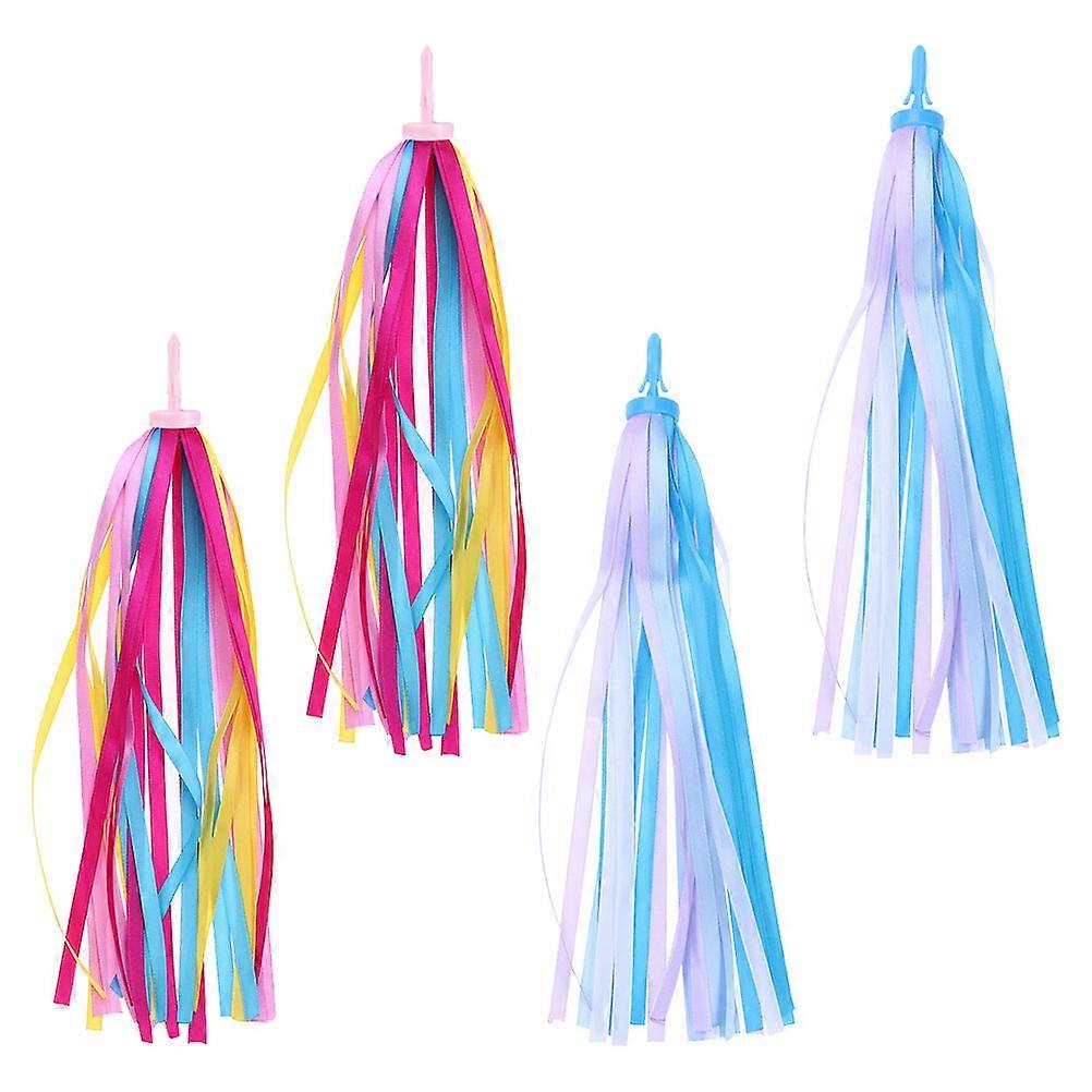 Child Bike Streamers Cloth Handlebar Streamers for Bike Use 2Pairs