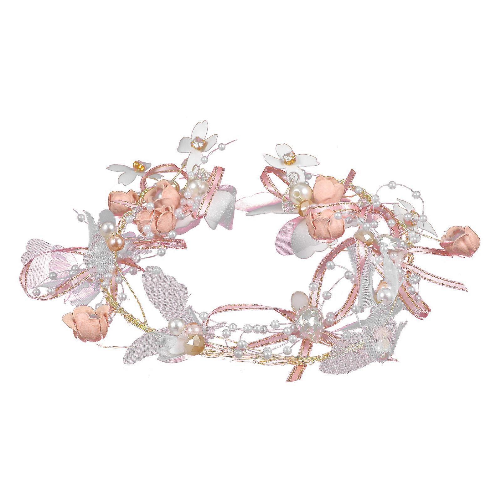 Crown Shape Headband Accessory For Women Ideal For Prom Homecoming With Floral Design 1Pack