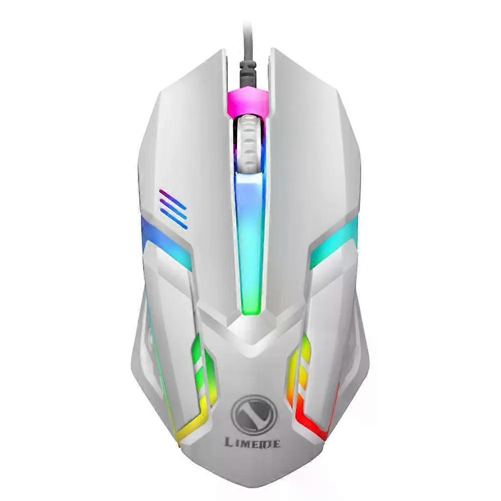 Limei S1 E Sports LED Luminous Backlit Wired Mouse USB Wired For Desktop Laptop Mute Office Computer Gaming Mouse