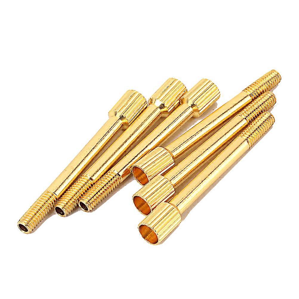 Tremolo Bridge Saddle Clamp Lock String Screw 6Pcs Golden for Guitar
