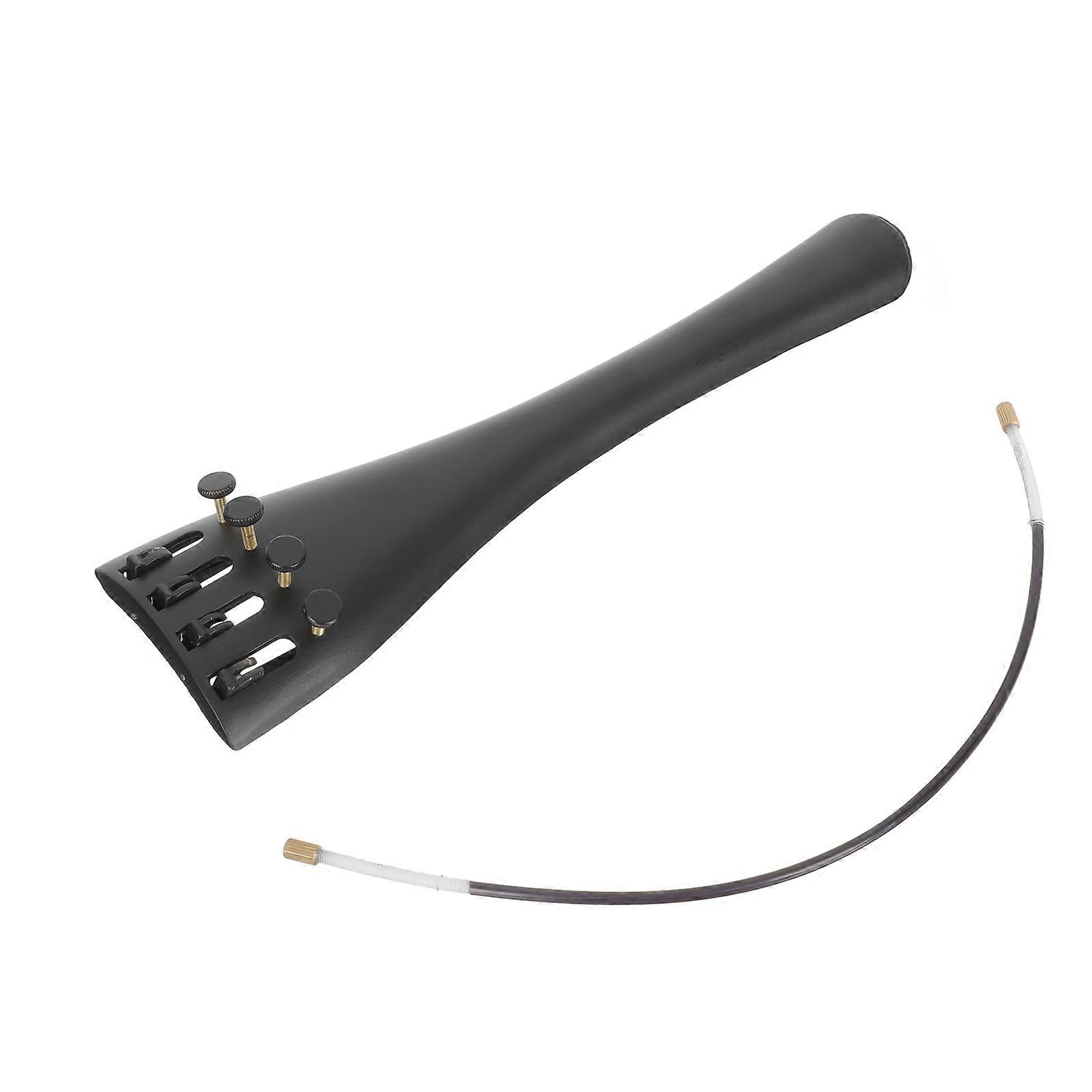 Cello Tailpiece Replacement Black Aluminum Alloy Accessory 1Set