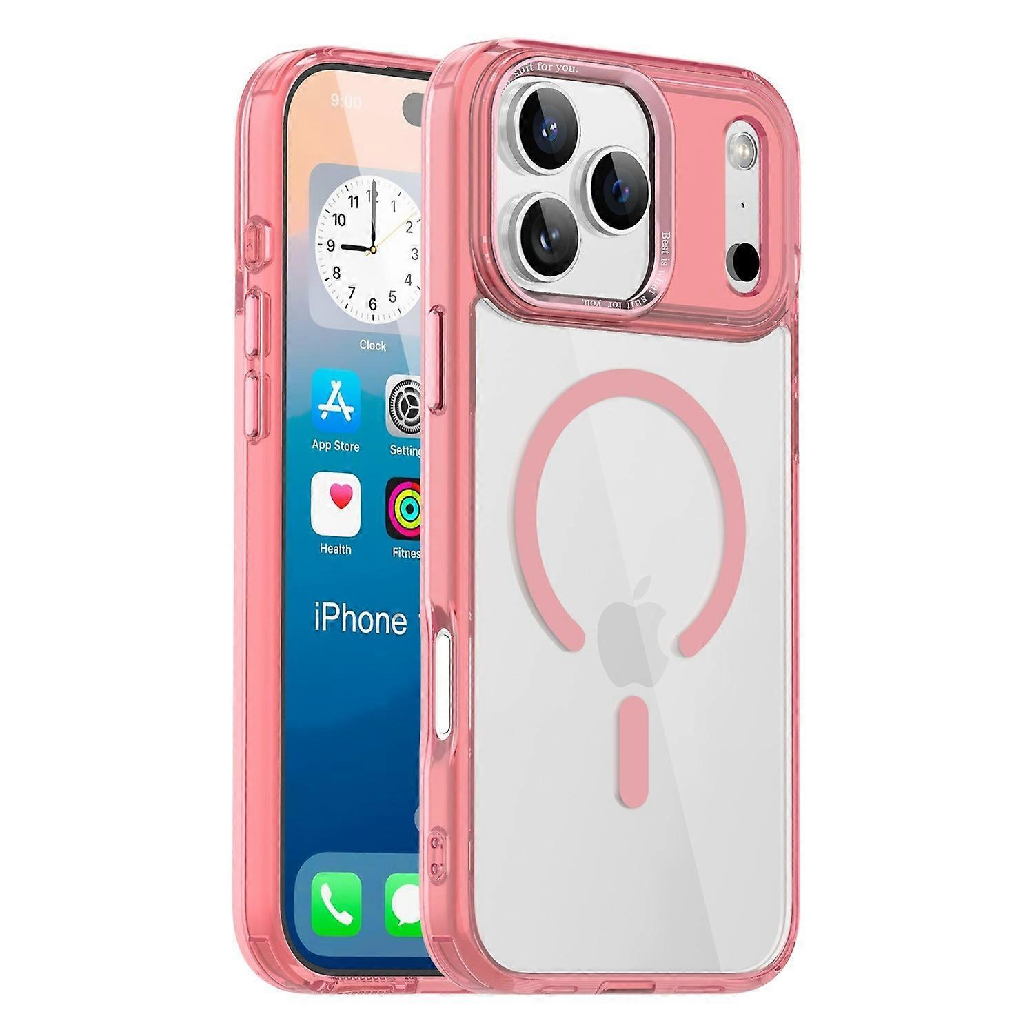For iPhone 17 Pro Case Compatible with MagSafe TPU+PC Transparent Phone Cover