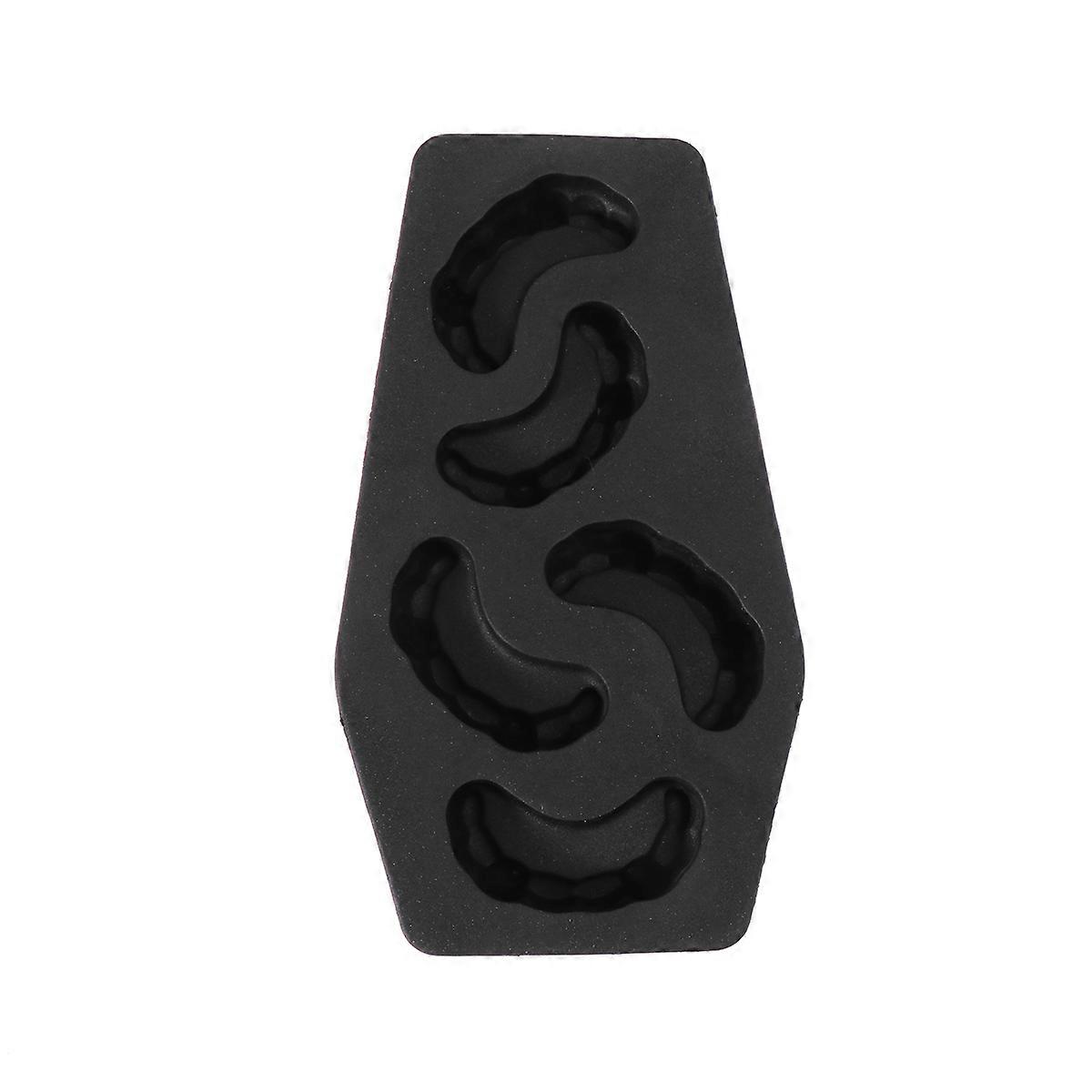 Tray Ice Cube Mold for Ice Making 2Pcs Black Halloween Accessory