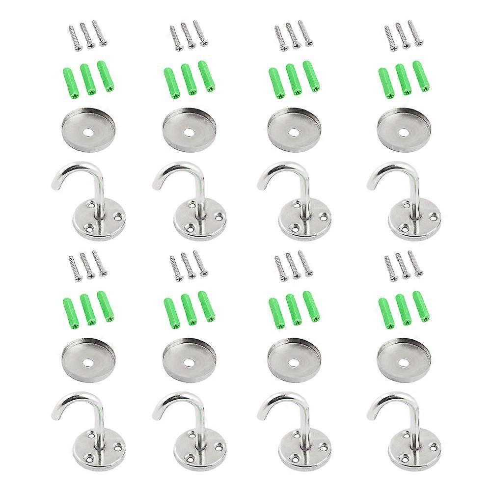 Stainless Steel Ceiling Hook for Kitchen and Wardrobe with 8Sets Hooks