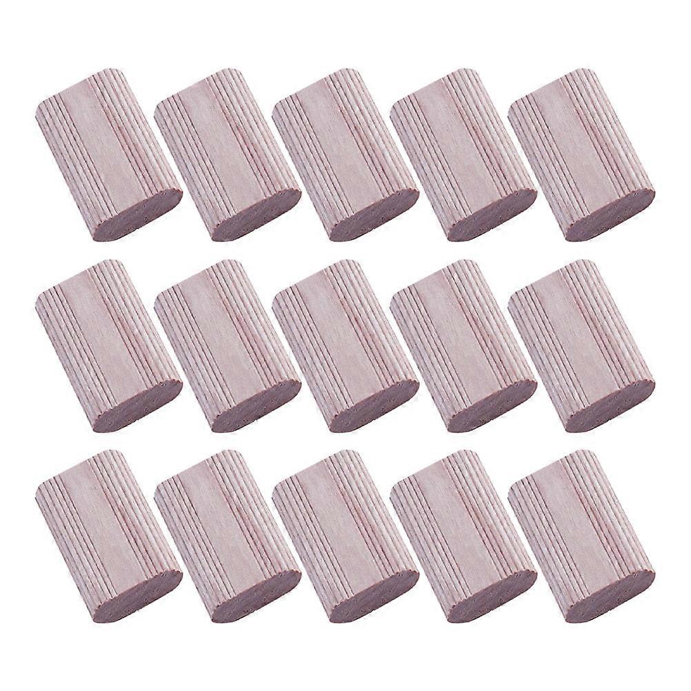 50Pcs Wooden Dowel Blocks Enhancing Sturdiness for Woodworking Projects Khaki Dowel Connectors