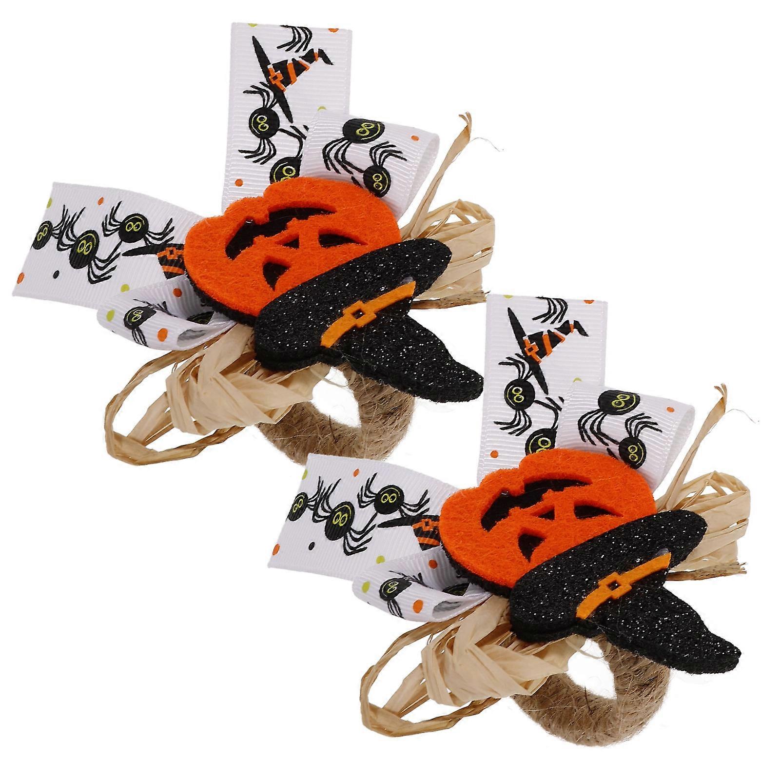 Halloween Napkin Buckle Napkin Holders for 2Pcs Table Decoration
