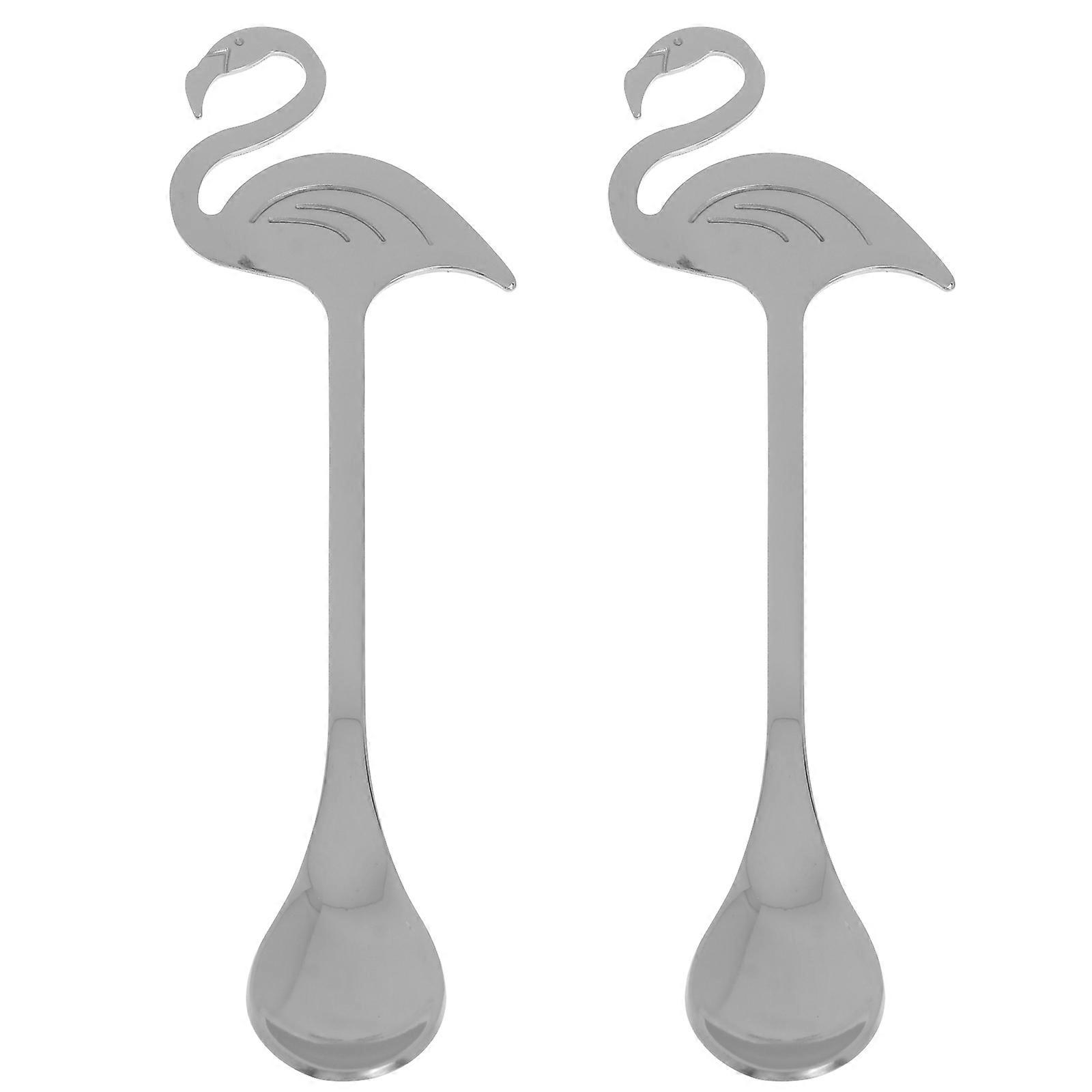 Metal Spoon Creative Dessert Spoon for Kitchen Use 6Pcs