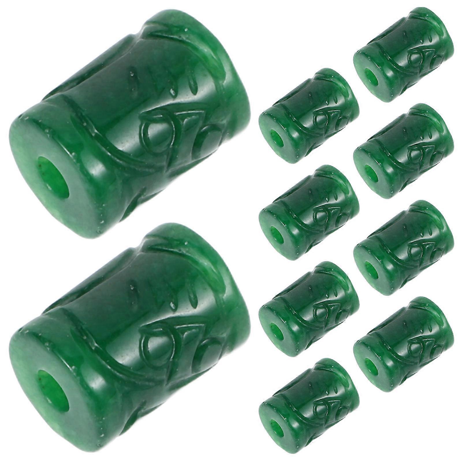 40Pcs Beads for Jewelry Making with Durable Jade Material