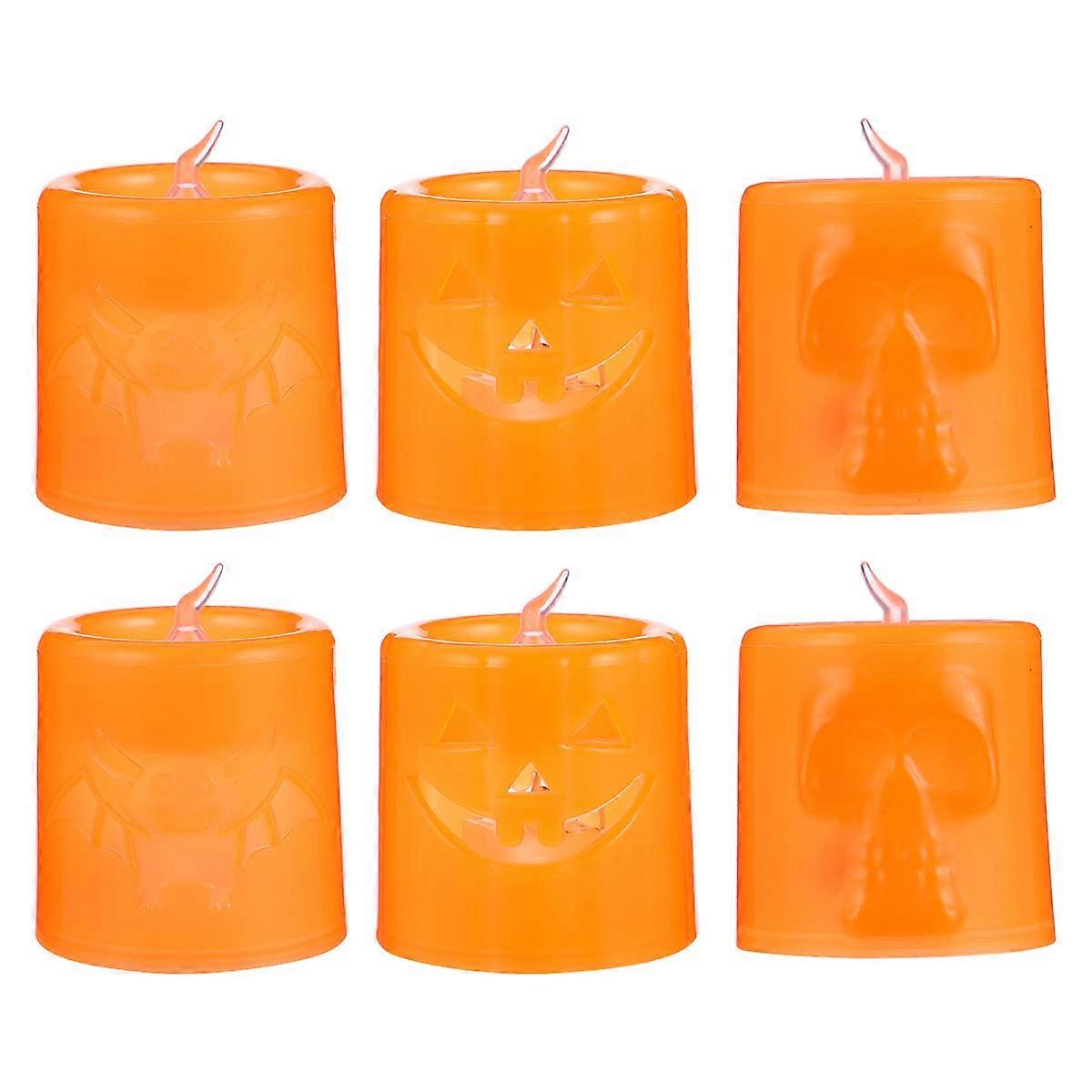 LED Electronic Light Halloween Candle Light Plastic Candles 18Pcs
