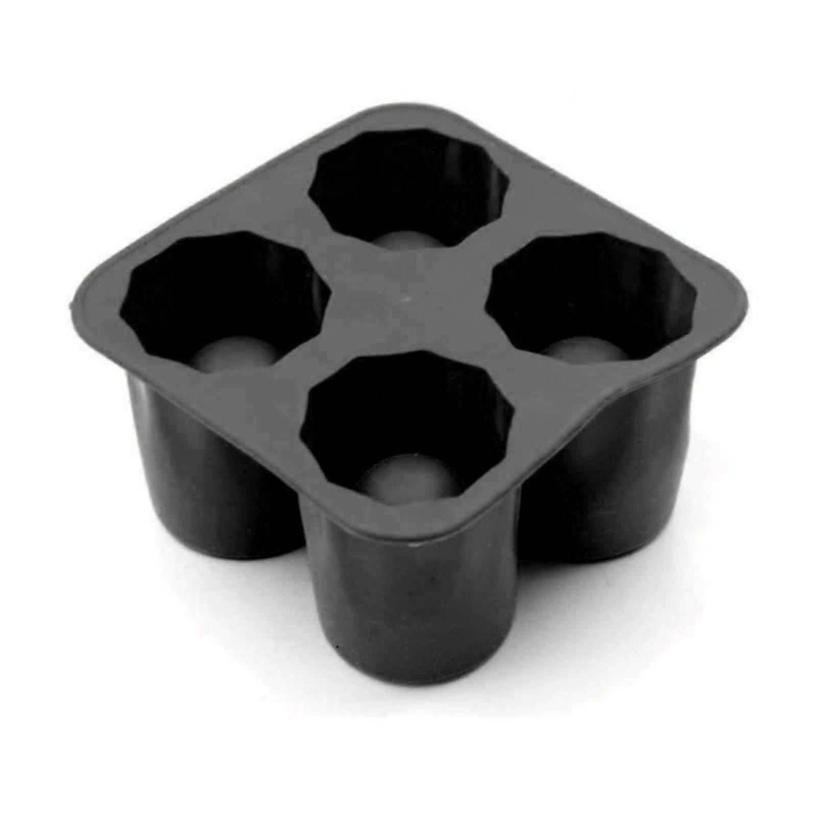 XiLanHUA Clearance 4 Ice Cups Custom Silicone Ice Tray Silicone Ice Shot Glass