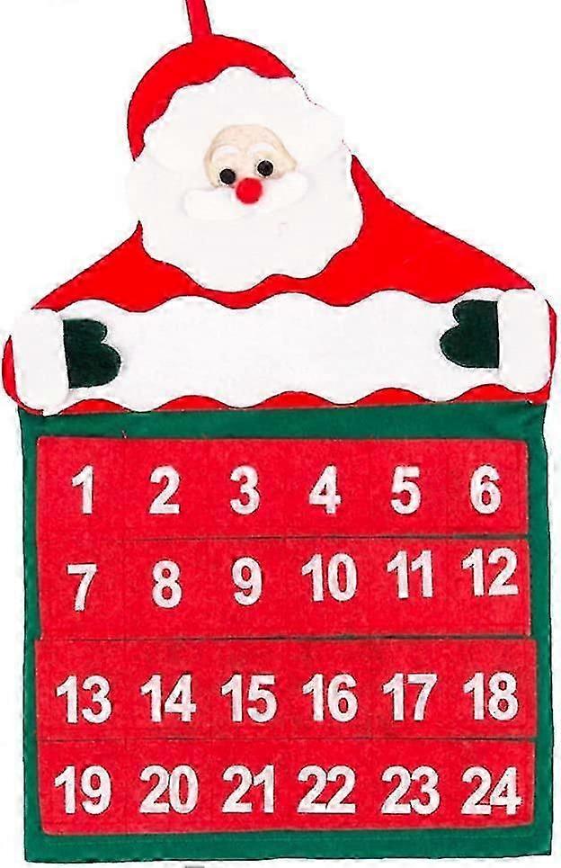 Diy Calendar Advent Calendar Kit Felt Fabric Countdown Tree With 24 Toy Pockets