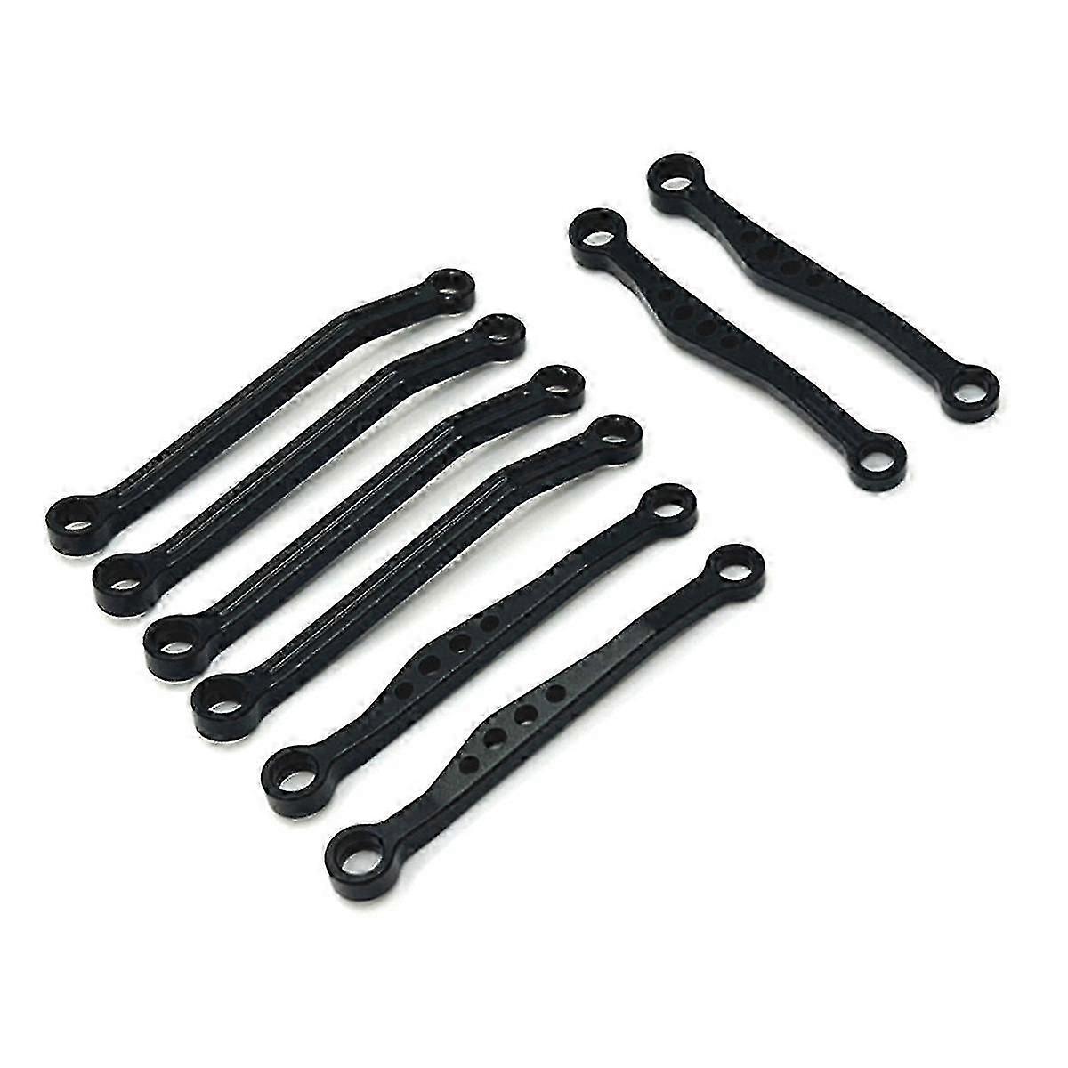 RC Car Upgrade Front & Rear Fixed Rod Kit for 1/16 C64 RC Car Upgrade Parts Black-