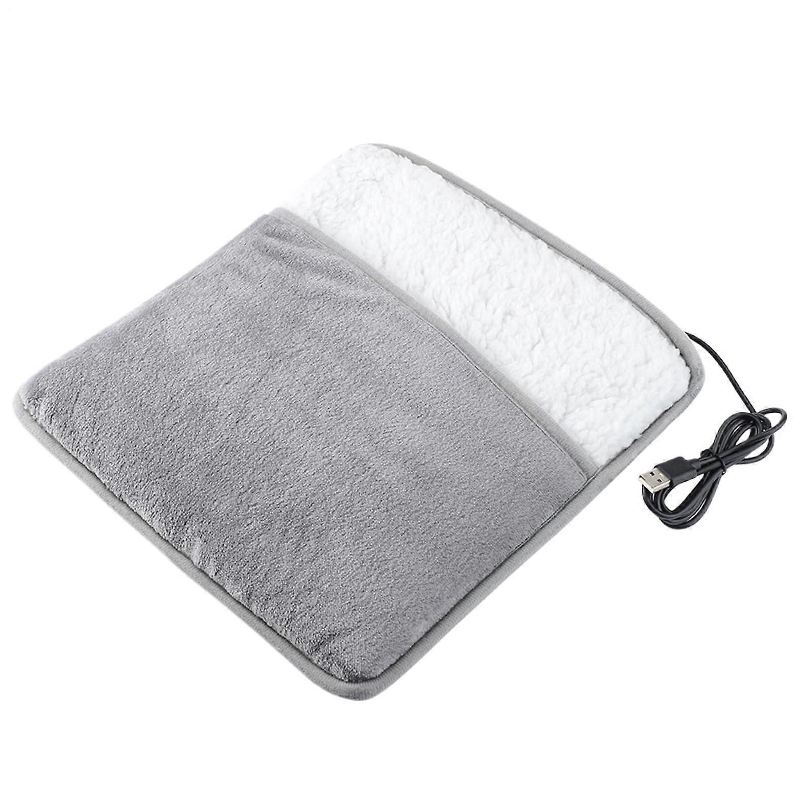 Electric Heated Foot Warmer, Soft Plush, Rechargeable, Indoor Home Use, Winter Wellness
