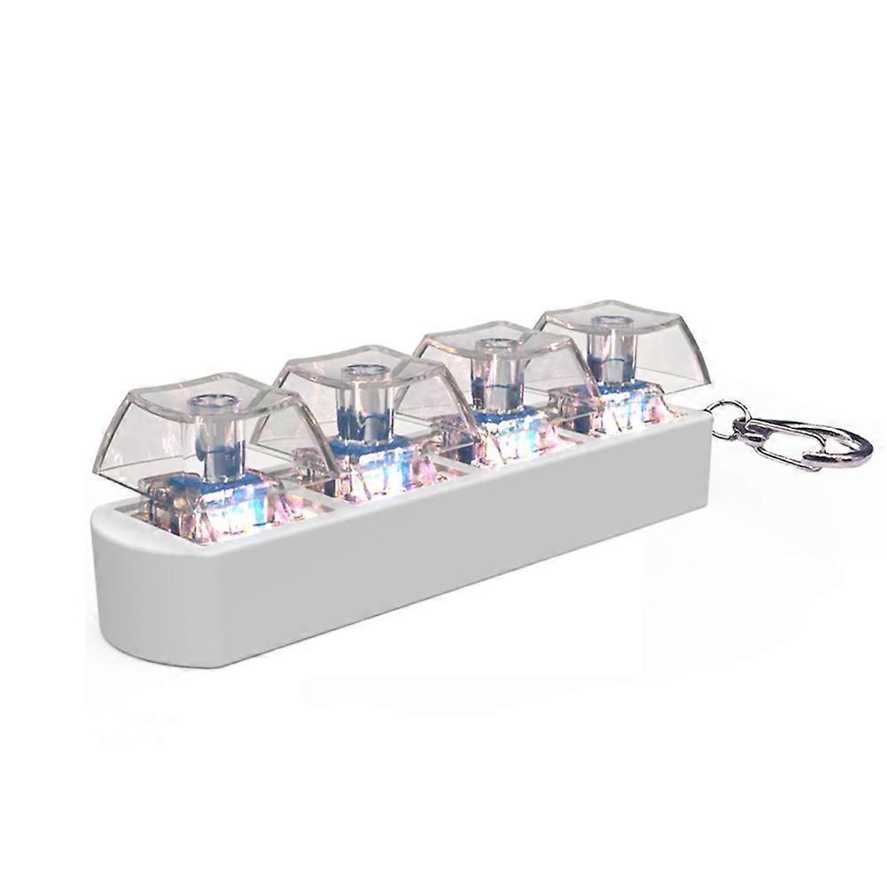 4Keys Keyboard Keycaps Fidget Toy Stress Relief Diy Keycaps Toy Keyboard Caps Finger Button Fidget Finger Keycaps A