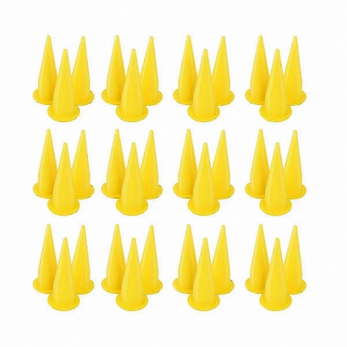 50-Pack Yellow Cone Nozzles for Caulk Applicator Replacement Tools