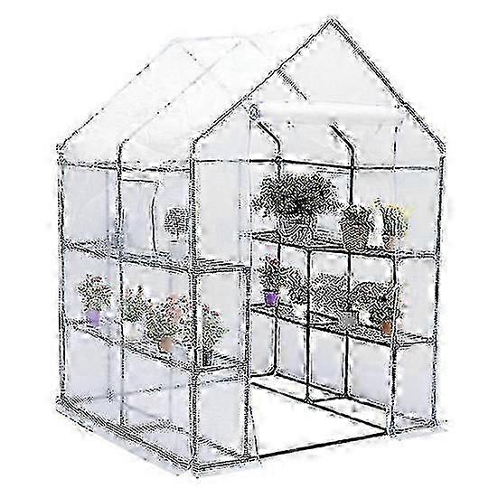 143x143x195CM Capa de substituição à prova d'água com isolamento térmico de porta e à prova de chuva para estufas