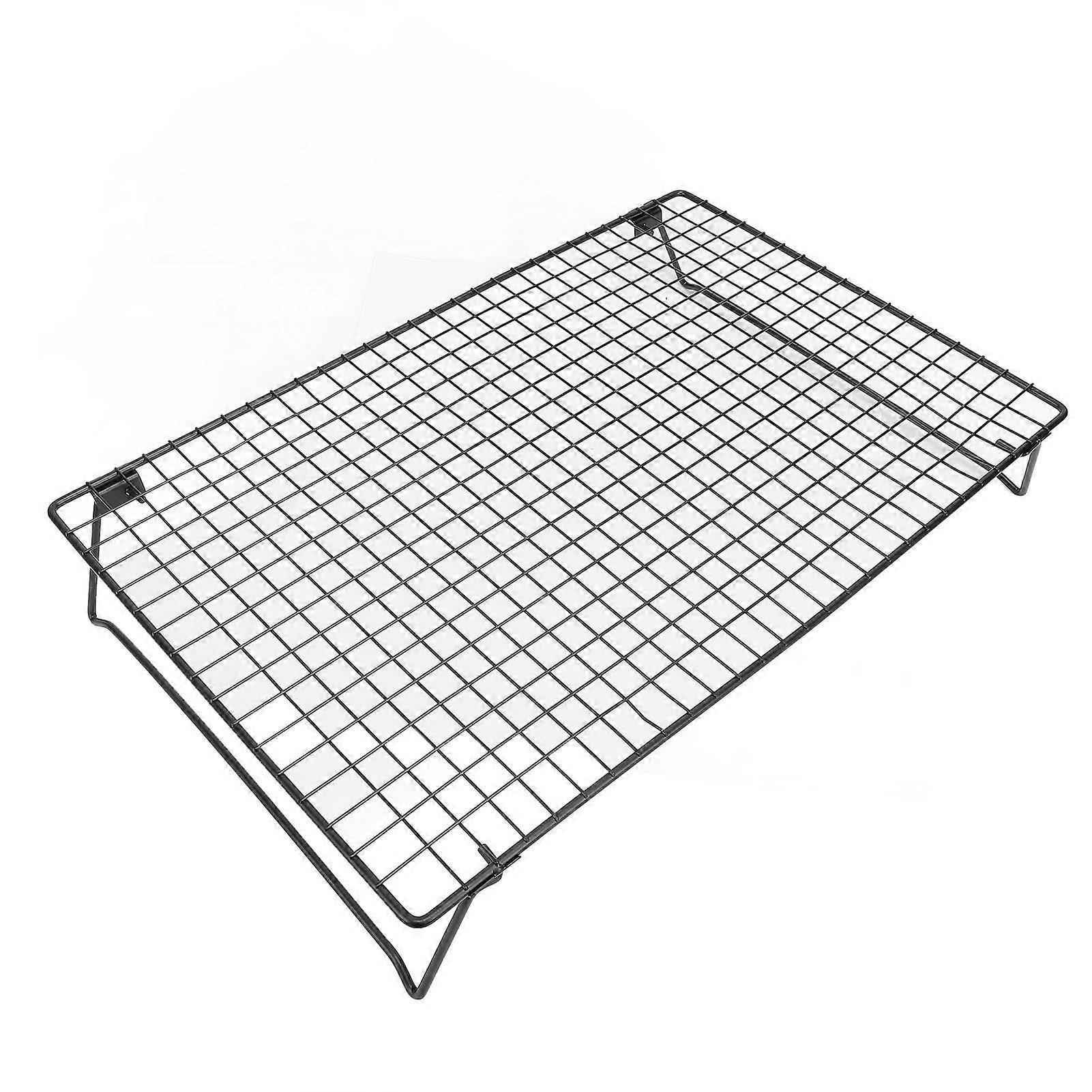 Cooling Rack Foldable Black Multifunctional Carbon Steel Wire Cookie Rack for Baking 