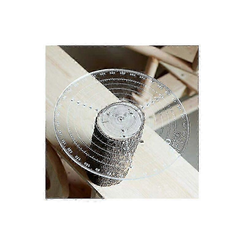 300mm/11.8 Round Center Locator Compass for Woodworking Lathe Work Clear Acrylic Drawing Circle Diameter(1pcs)