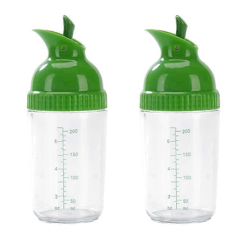 2X Easy Grips Salad Dressing Shaker Dispenser Leakproof Container Bottle Universal Sauces Mixer with Scales B