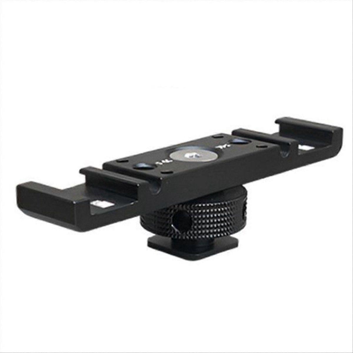 Cold Shoe Mount Adapter ExtensionBar Bracket Stand for Camera MobilePhone Vlog Video Light Triple H