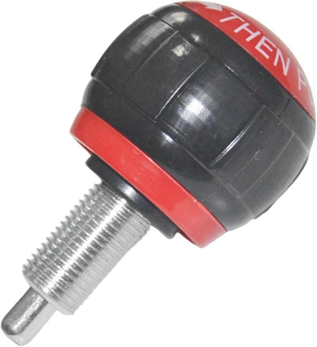 フィットネスバイクプルピン M16 調整ノブ交換部品機器プルピンスプリングノブ カーディオトレーニングワークアウトジムエクササイズバイク用、 M16 26mm