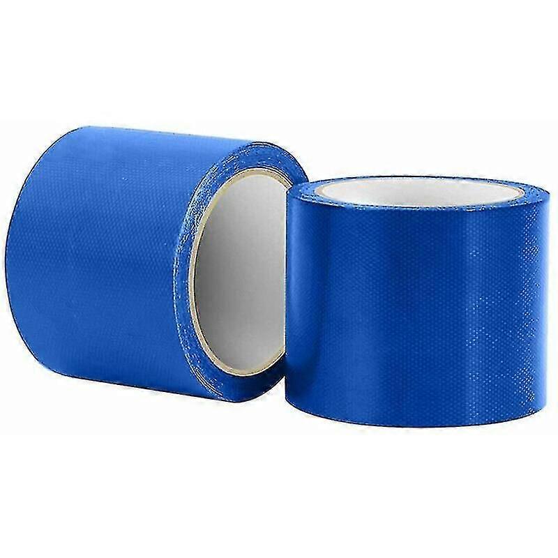 青い防水粘着ターポリン修理テープ、8cm x 10m 温室ダクトターポリン修理フレックステープ、トラックや温室のターポリンの修理に便利