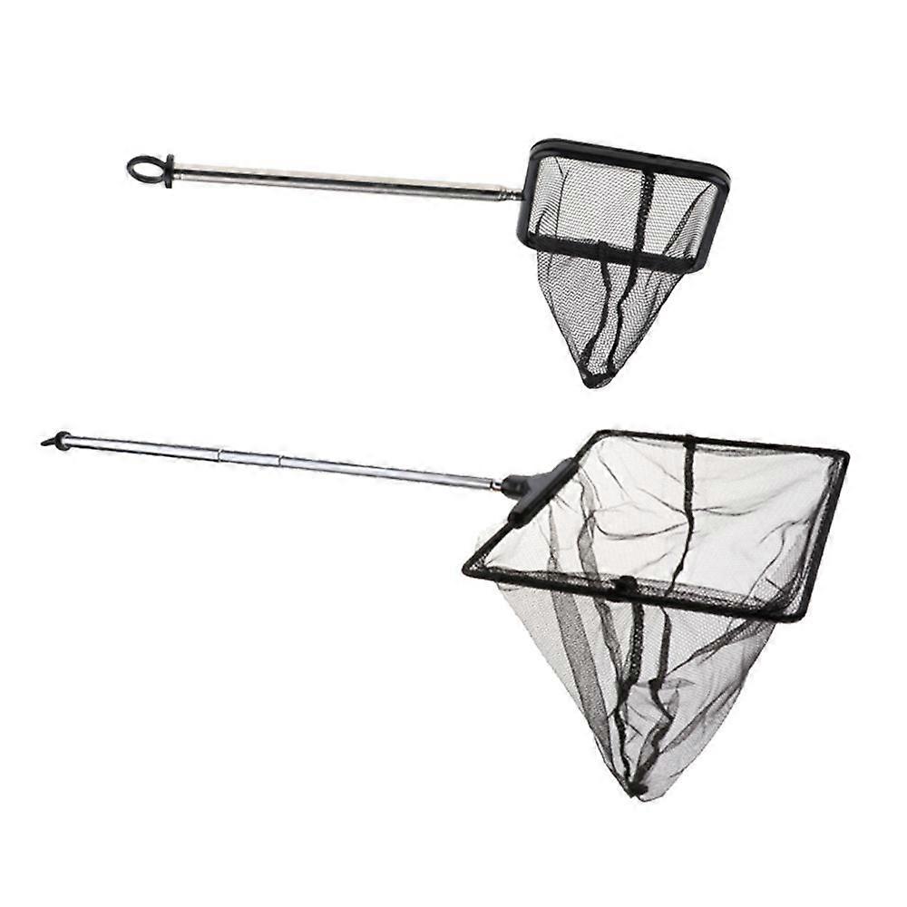 2x Small Aquarium Fish Net With Long Handle