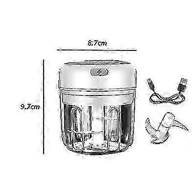 Mini wireless electric garlic masher