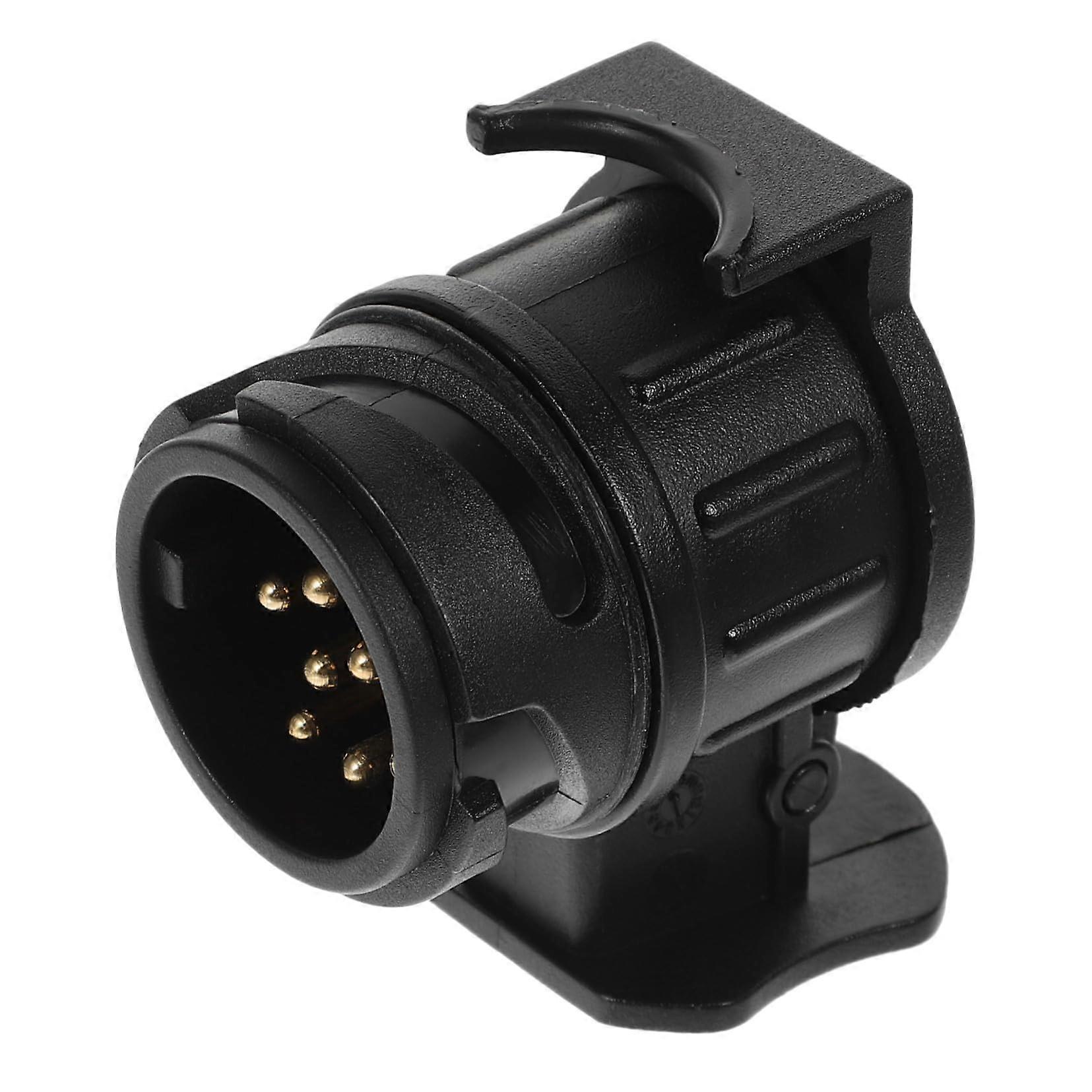 Pin to Pin Trailer Socket Converter Adapter Plastic And Copper Trailer Plug Tow Bar Connection Caravans Rvs Compatible