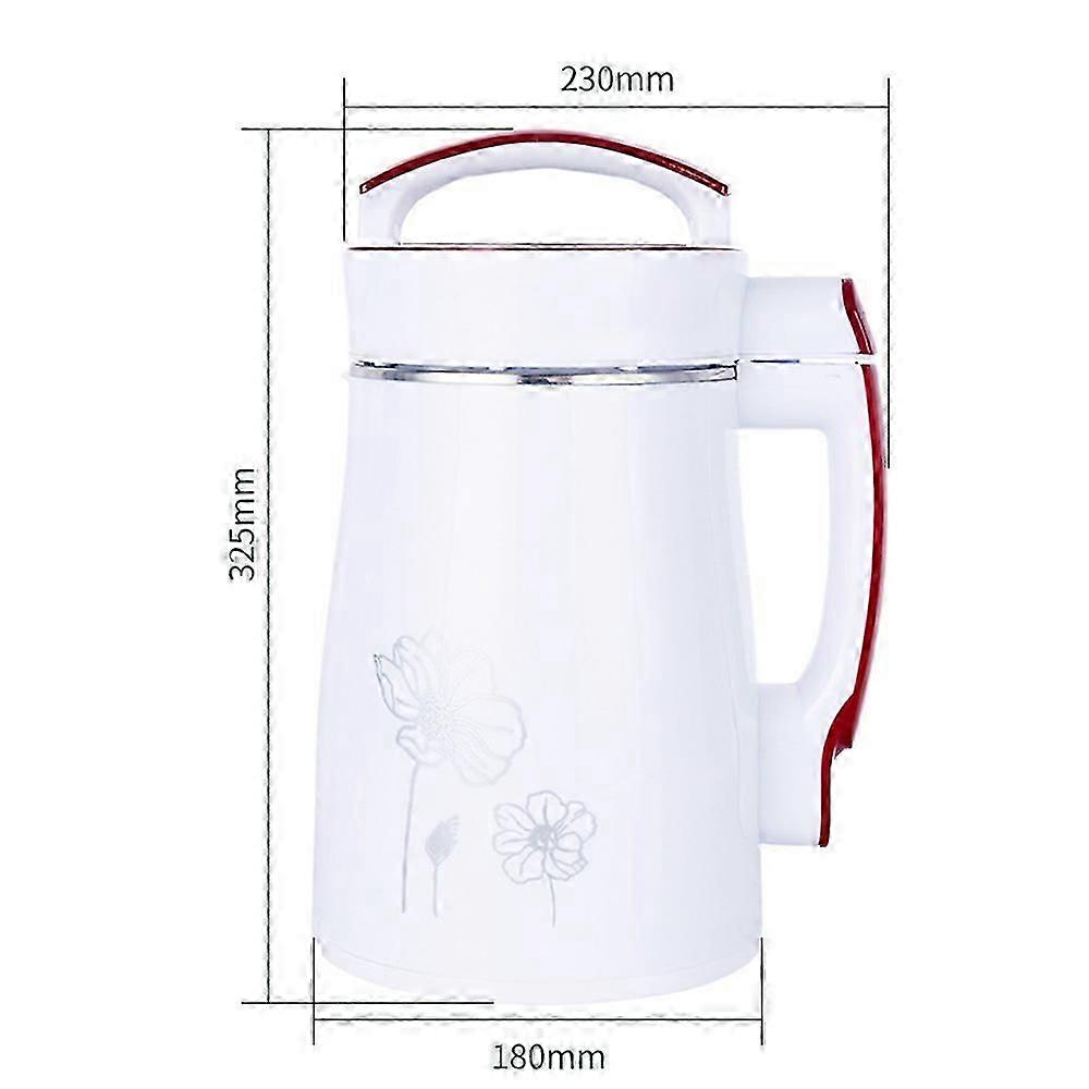 White Household Automatic Heating Multi-function Filter-free Soymilk Maker
