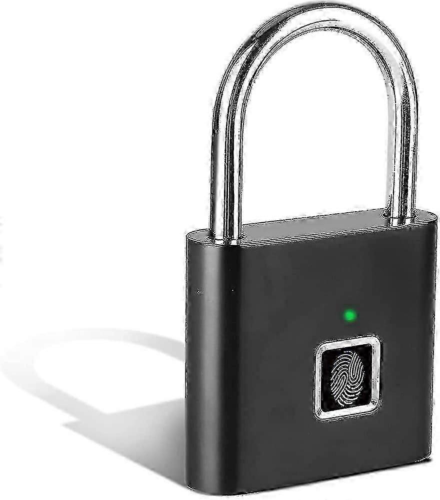 Smart Fingerprint Padlock, Silver With Usb Charging Function