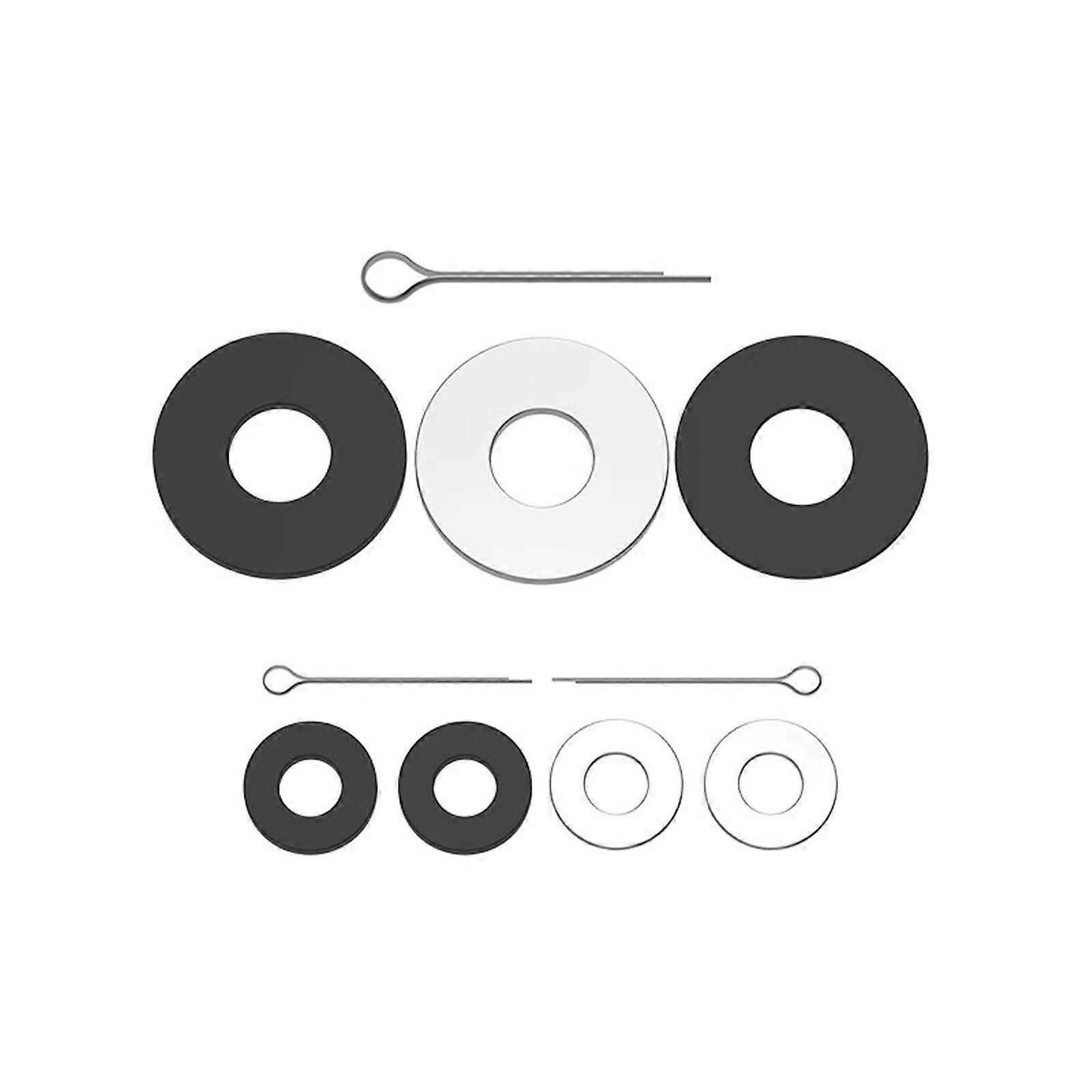 Squeak Free Motorcycle Buffer Shims Stainless Steel Rubber Vibration Dampening Pad Quick Installation for Most Models Multicolor