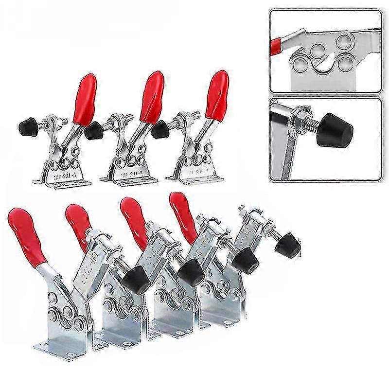 Gh-201 Horizontal Toggle Clamp Quick-release Toggle Clamps Set 27kg Vertical Toggle Clamp Hand Clip Tool Clamps For Woodworking