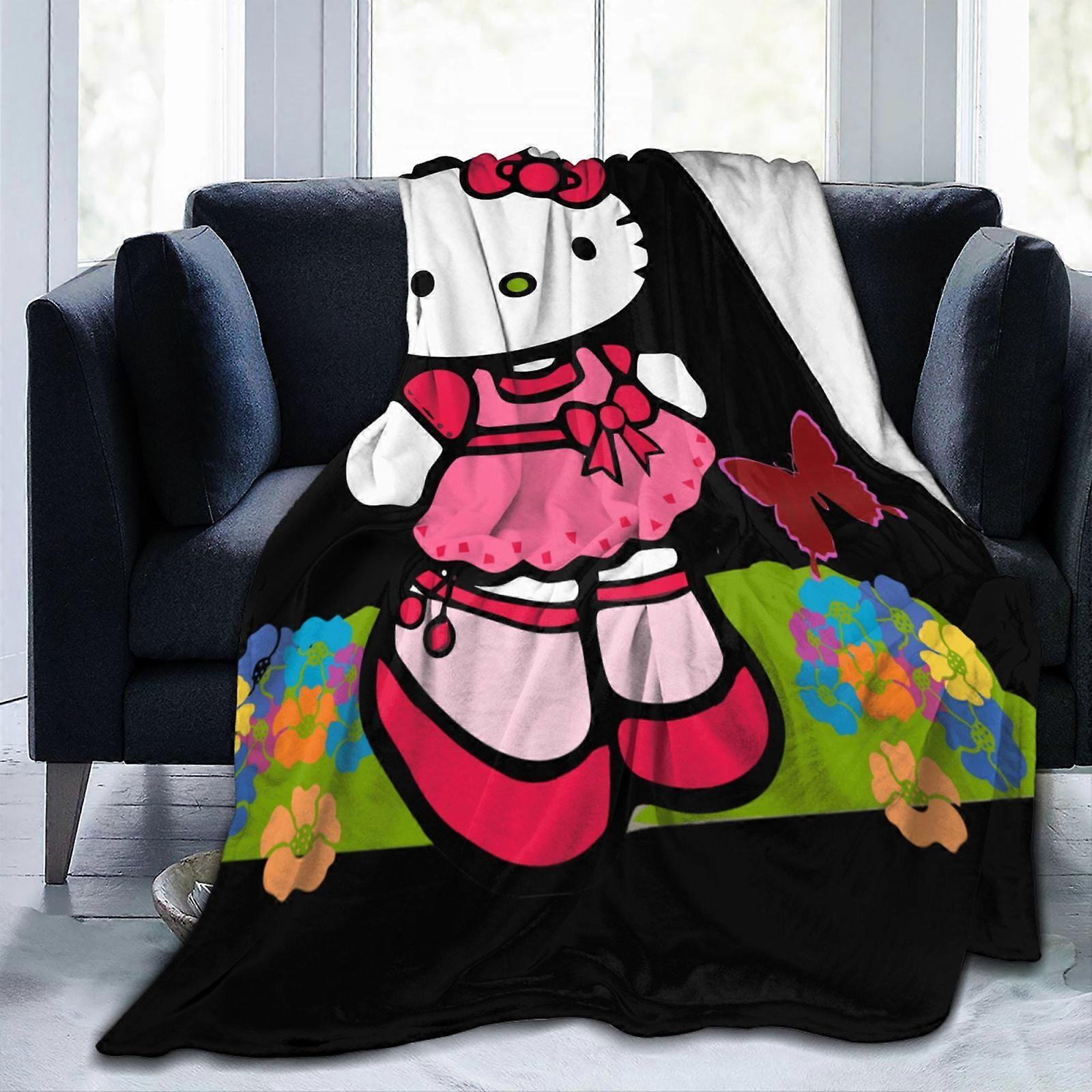Hello Kitty Ultra-Soft Throw Blanket Extra Large, Super Soft And Warm Blankets For Couch, Sofa And Bed, Cozy, Fuzzy And Lightweight 40"X30"