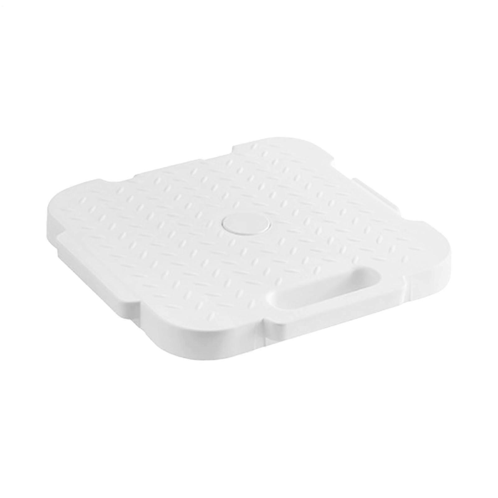 Moving Tray with Wheels HeavyDuty 4Wheel Trolley PP Material Smooth Rolling Compact White