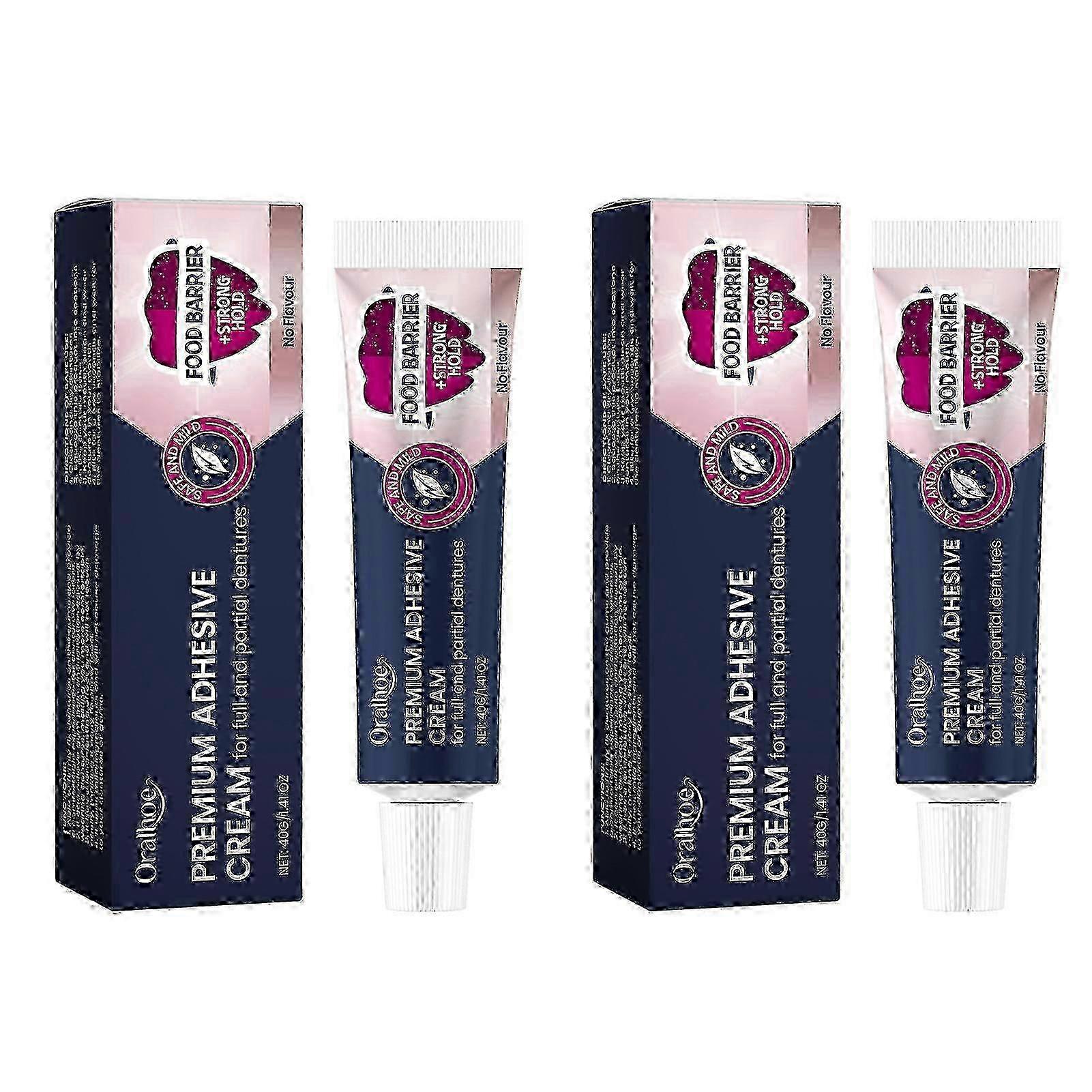 Secure Waterproof Denture Adhesive,Extra Strong Hold For Upper,Lower or Partials