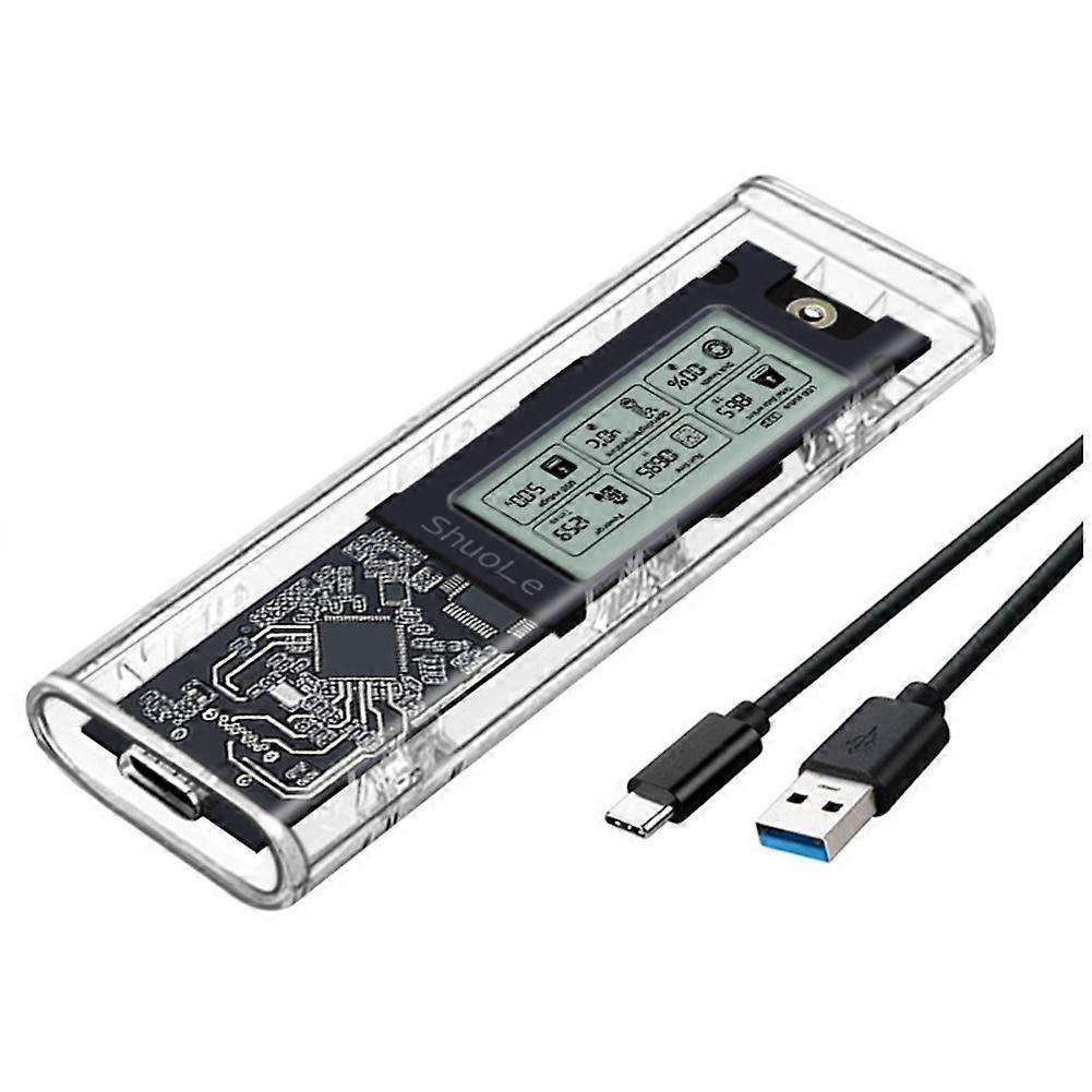 ShuoLe M. 2 NVME/NGFF Dual Protocol Solid State Drive Case Intelligent Digital Health Detection Typc3.2 Hard Drive Case