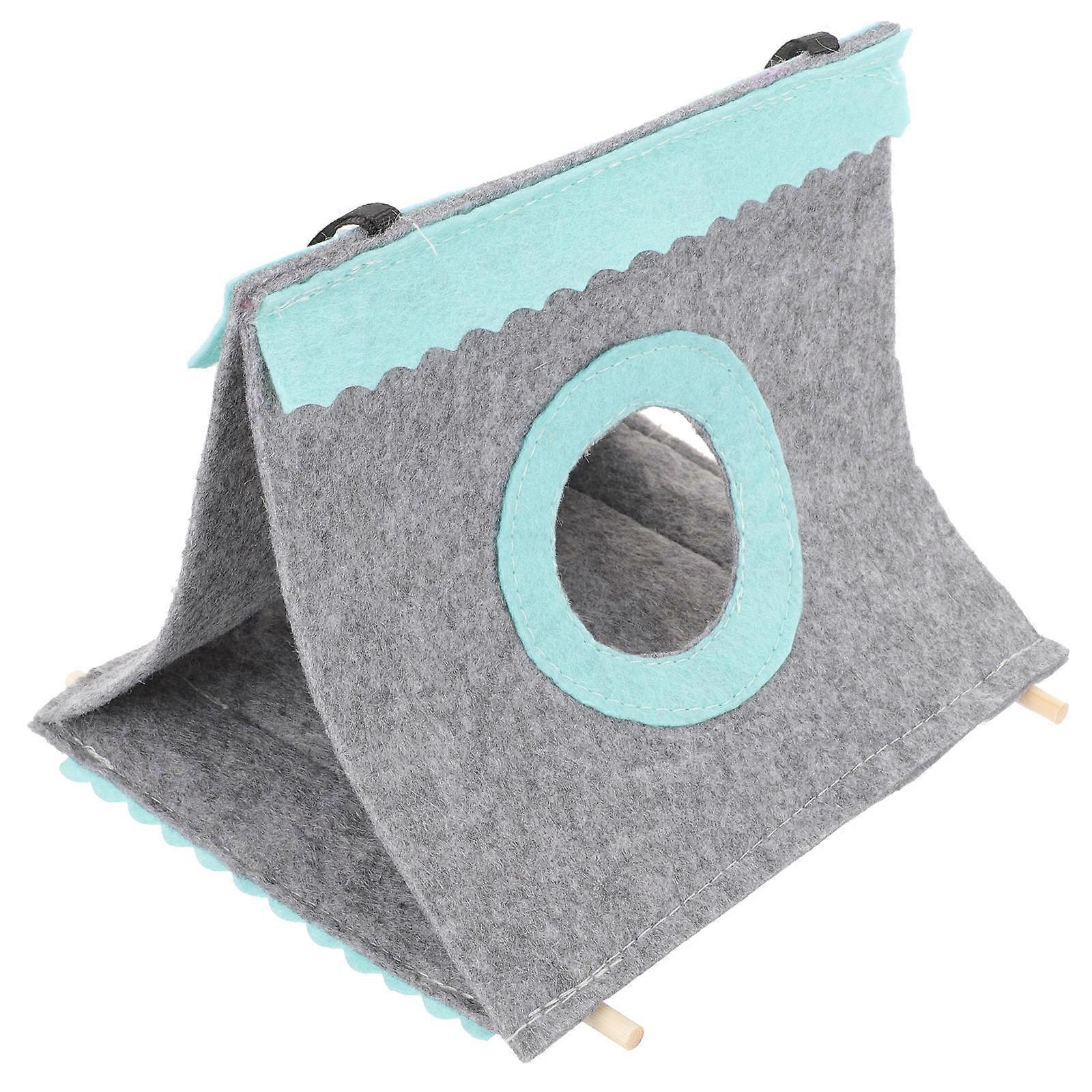 Pet Parrot Supply Summer Use Breathable Bird Hut Tent Triangle Parrot Hammock for Bird Resting