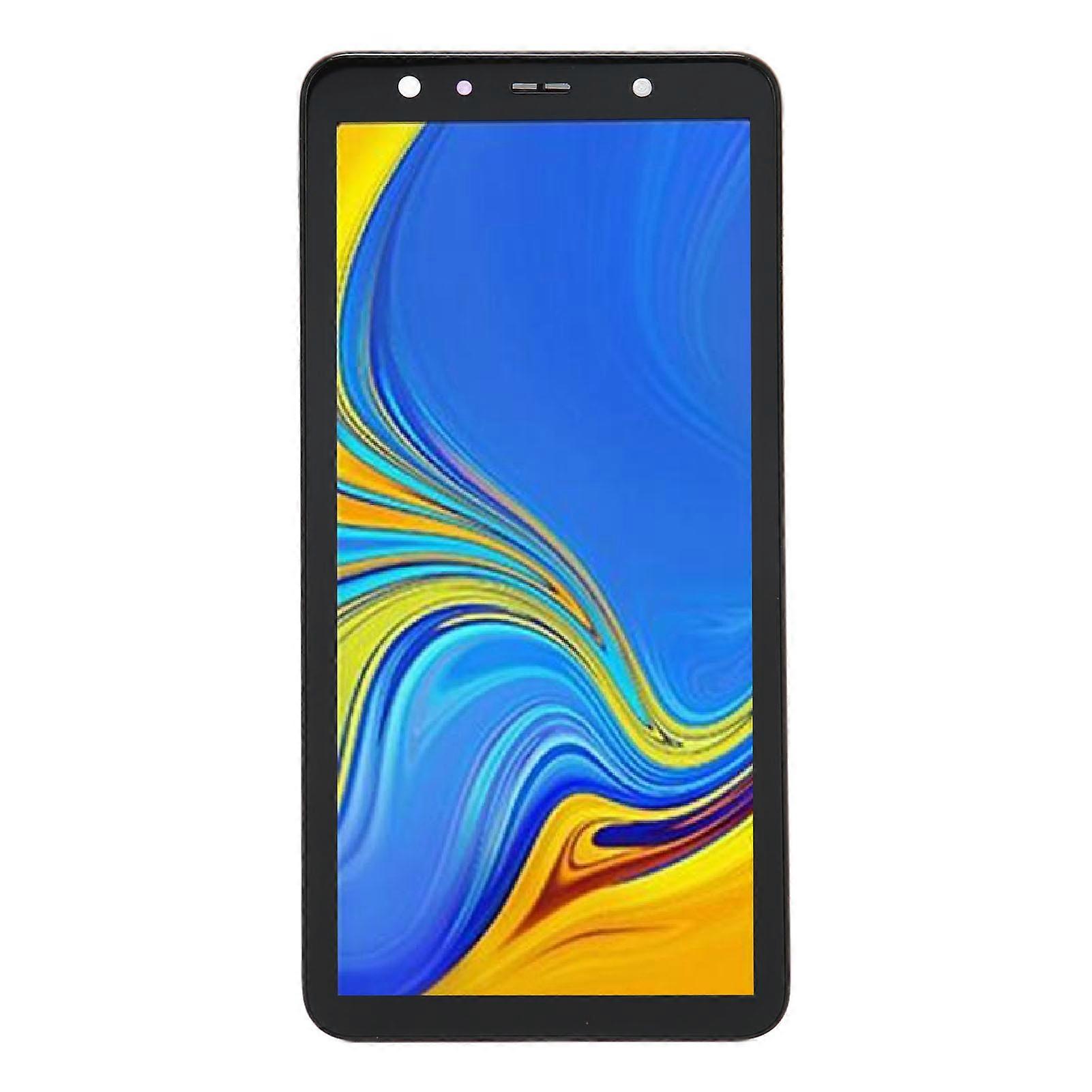 Screen Assembly Replacement 6.0in Digitizer Assembly with Frame Full Accessories Display Repair Kit for A7 2018 A750 SM A750F