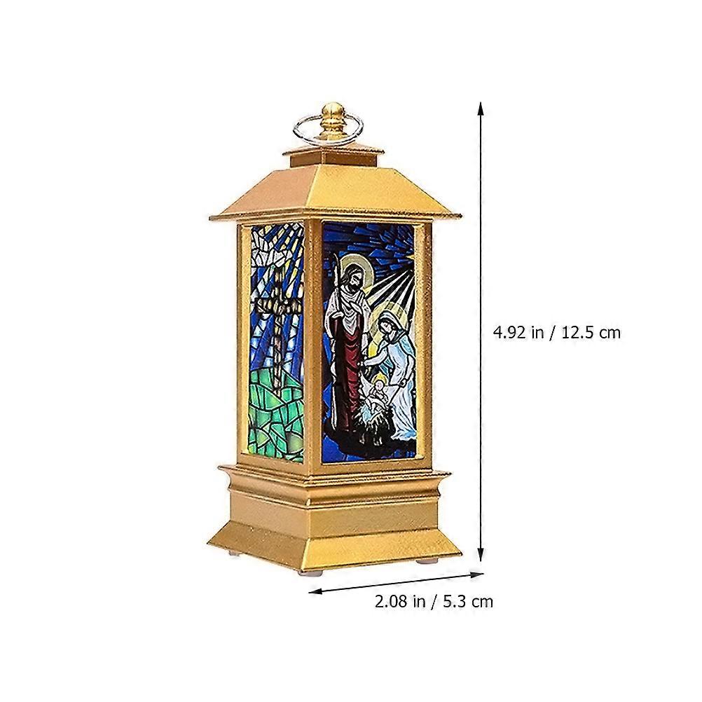 Christmas LED Lamp Decor Simulated Flame Decorative Lantern