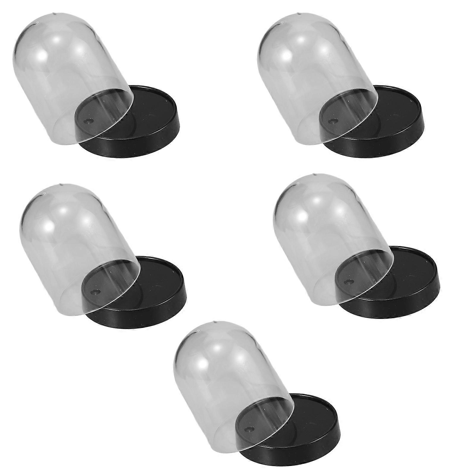 Clear Plastic Cloche Dome for Displaying Flowers 25Sets of Decorative Display Domes
