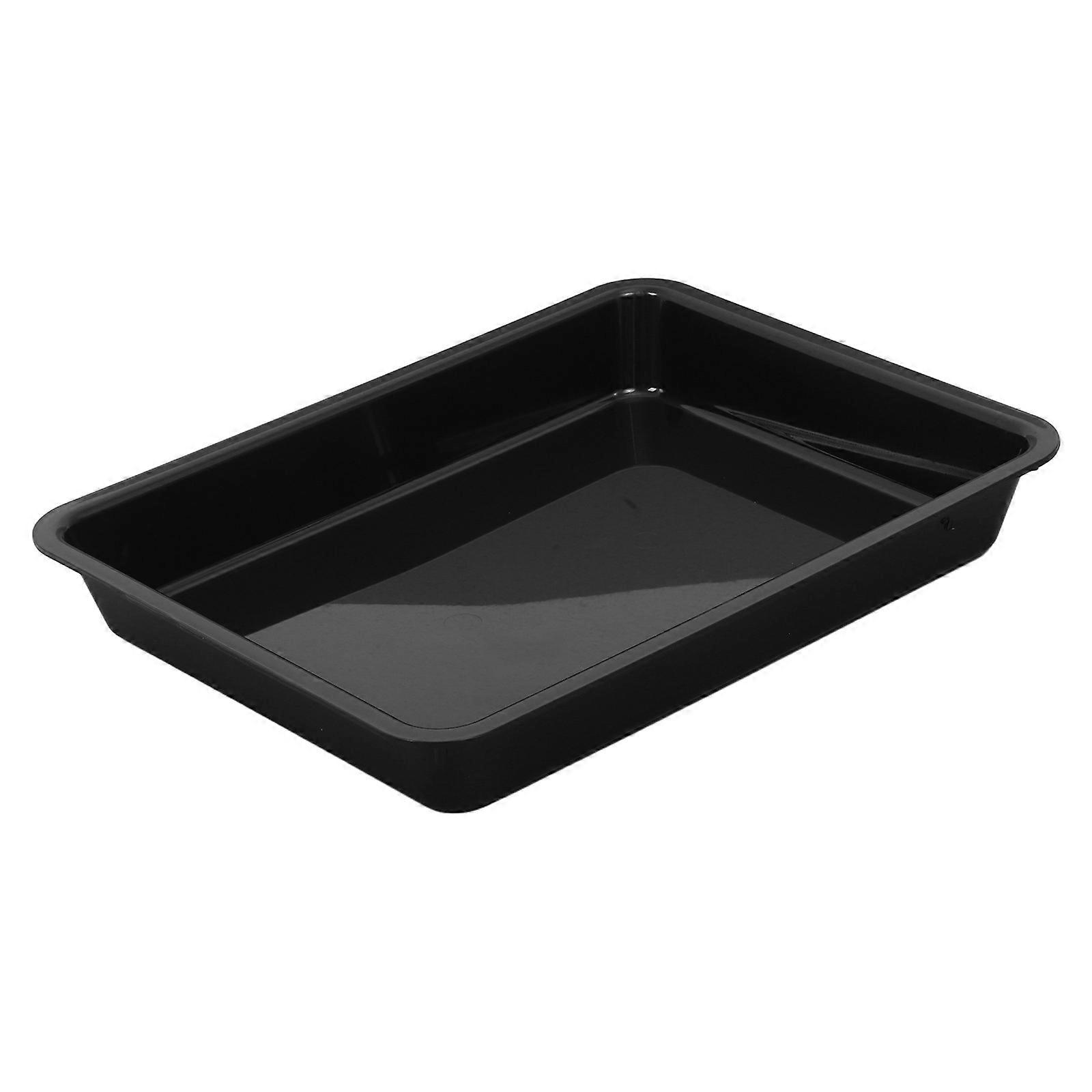 Black Shoe Tray Plastic Boot Tray for Entryway Indoor Use