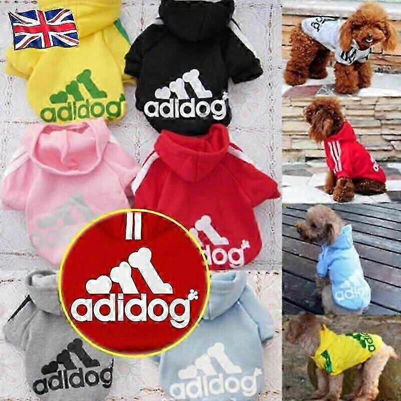 Adidog - Felpa con cappuccio e gilet per cani di piccola e media taglia, in cotone, per cuccioli