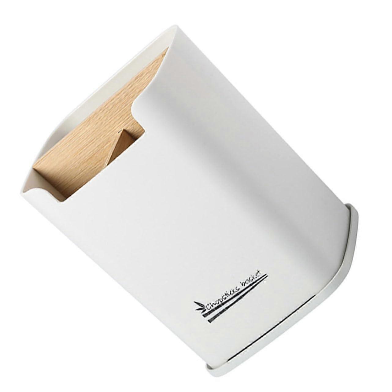 Large Capacity Kitchen Utensil Holder Cutlery Organizer PP Material Countertop Silverware Storage Box