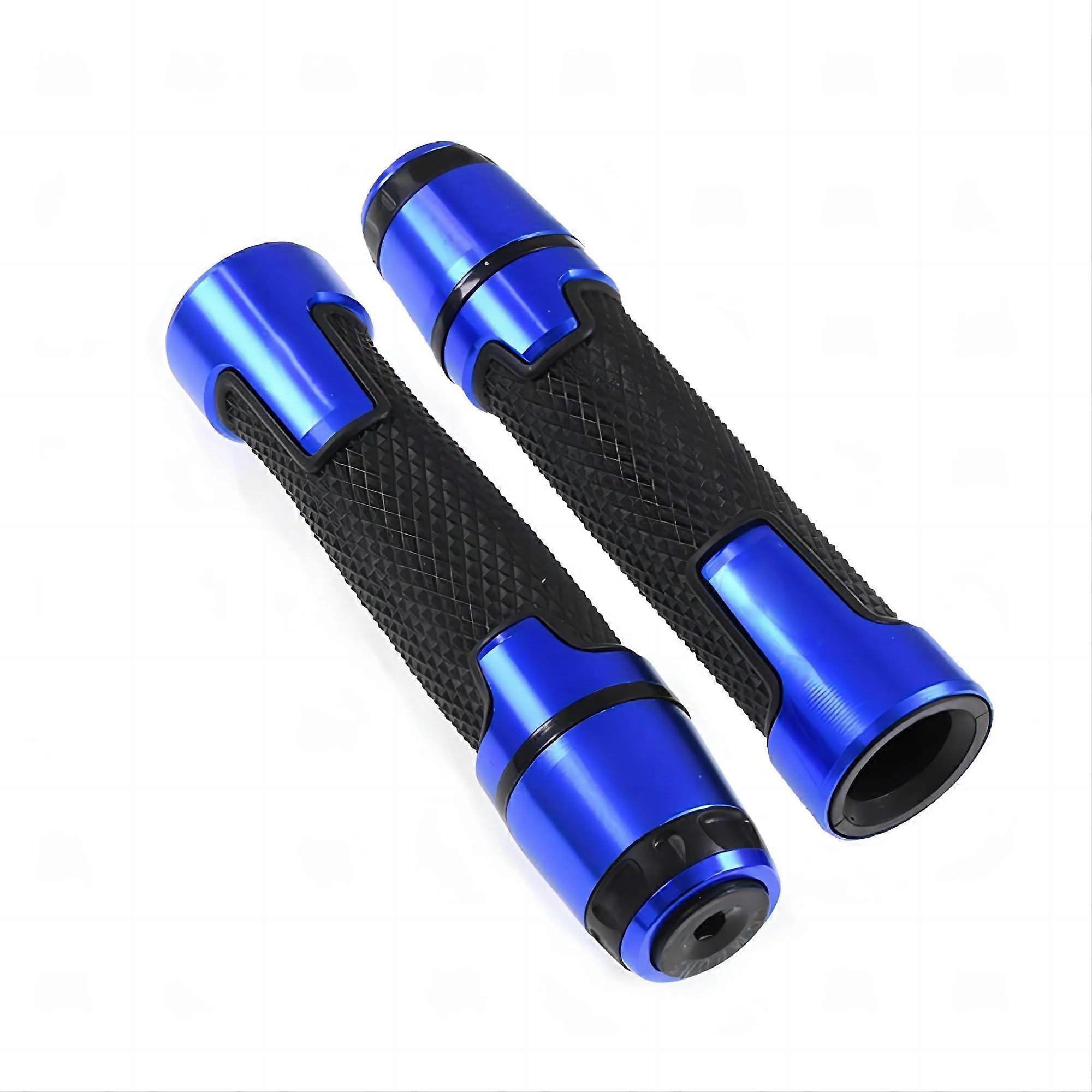 22mm AntiSlip Aluminum Motorcycle Handlebar Grips with End Caps for ZX6R Green