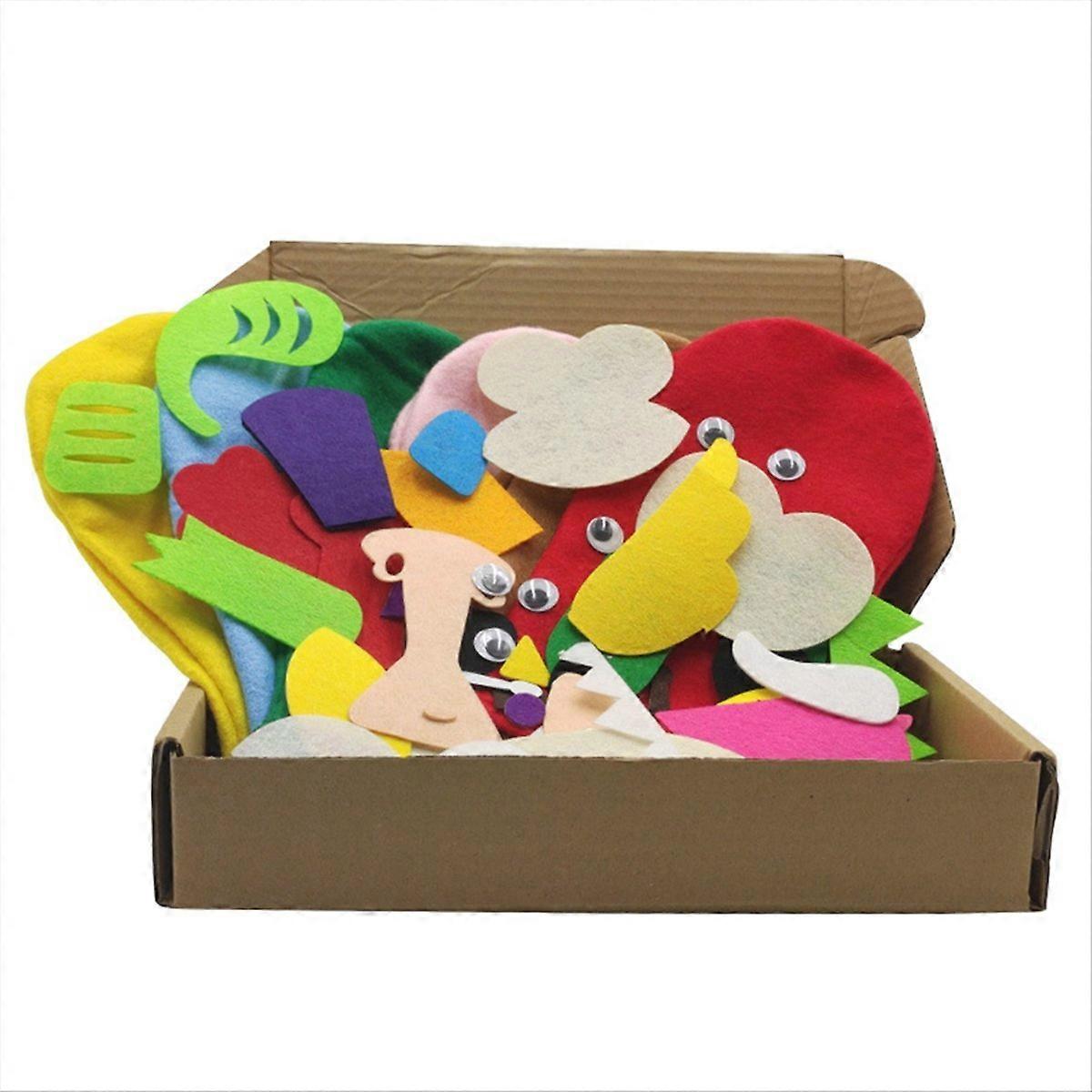 Hand puppet making kit Making handicraft felt toys